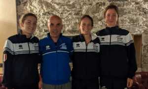 COMPAGNONI CON LE TRE CAMPIONESSE SUL LAGO DORTA