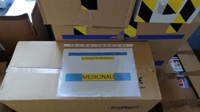 Crusinallo raccolta pro Ucraina