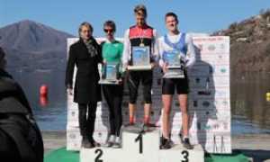 I primi tre con Stefano Mossino Presidente FIC Piemonte