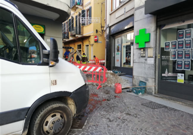 Omegna Lavori via Alberganti