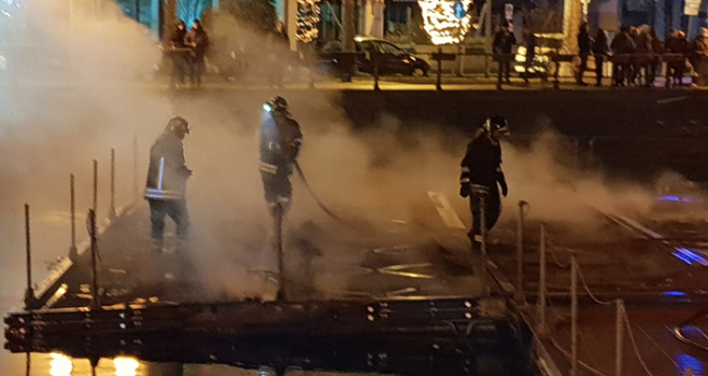 incendio piattaforma omegna vigili