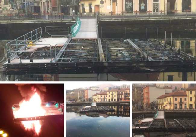 passerella omegna zattera incendio giorno mix