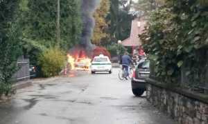 pettenasco auto fiamme