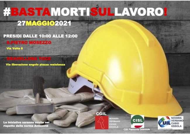 presidio basta mori sullavoro