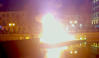 uomo piattaforma omegna incendio